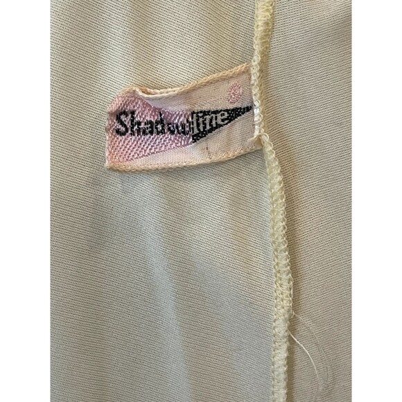 Vintage 60's Shadowline Lace and Chiffon babydoll nightgown Lingerie Yellow Mod - Picture 7 of 9
